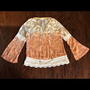 Buckle brand peasant top